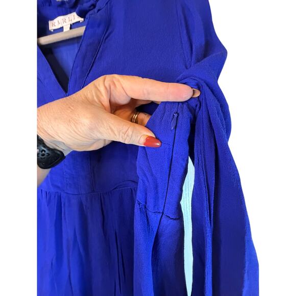 Karlie Tier Blue Dress - Size L - Picture 8 of 12